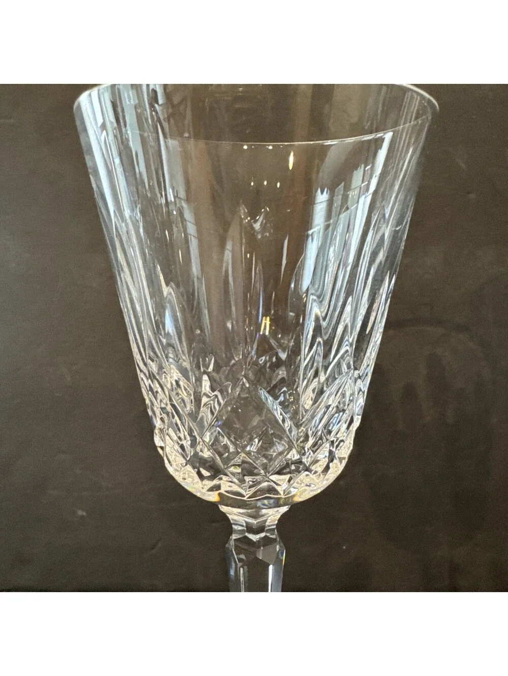 Waterford Crystal Lismore Tall Large Goblet Set of 2  8.25